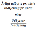 Sådan udregnes udbytteprocent